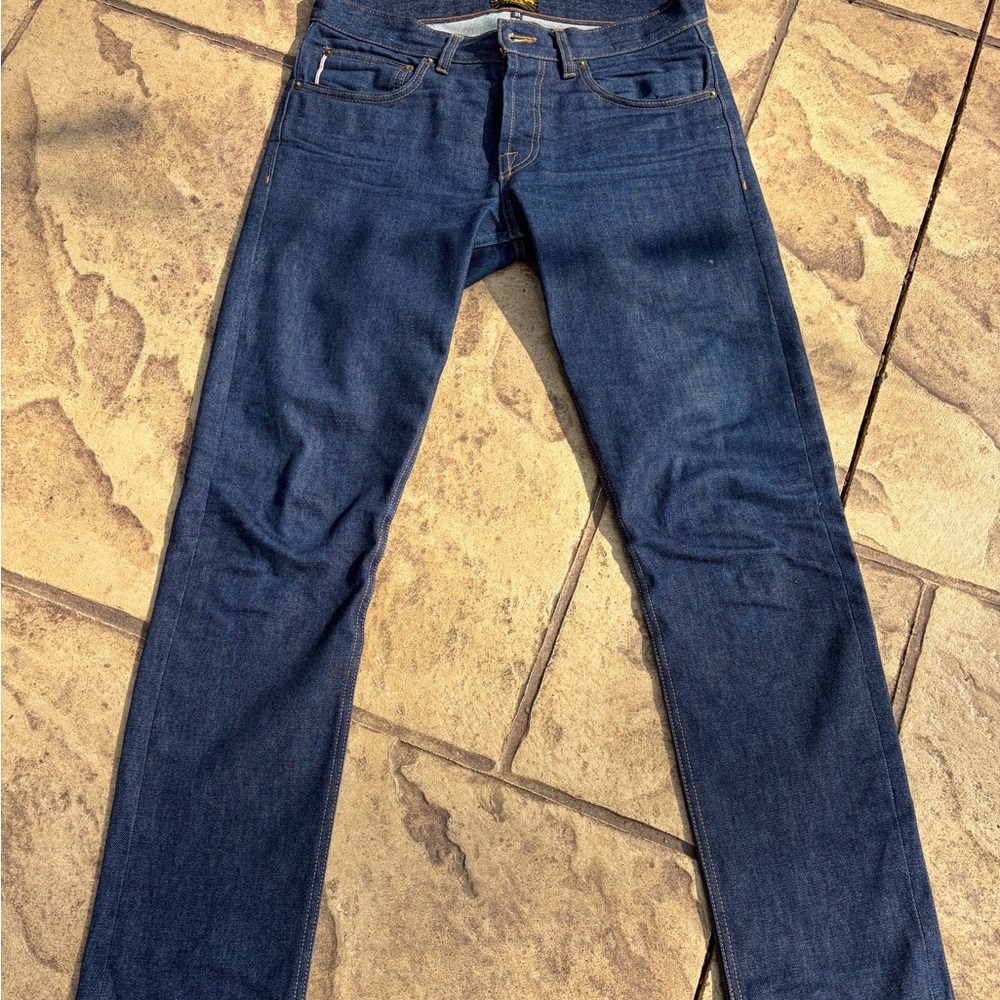 Brave Star 14oz Golden Handshake Slim Straight
